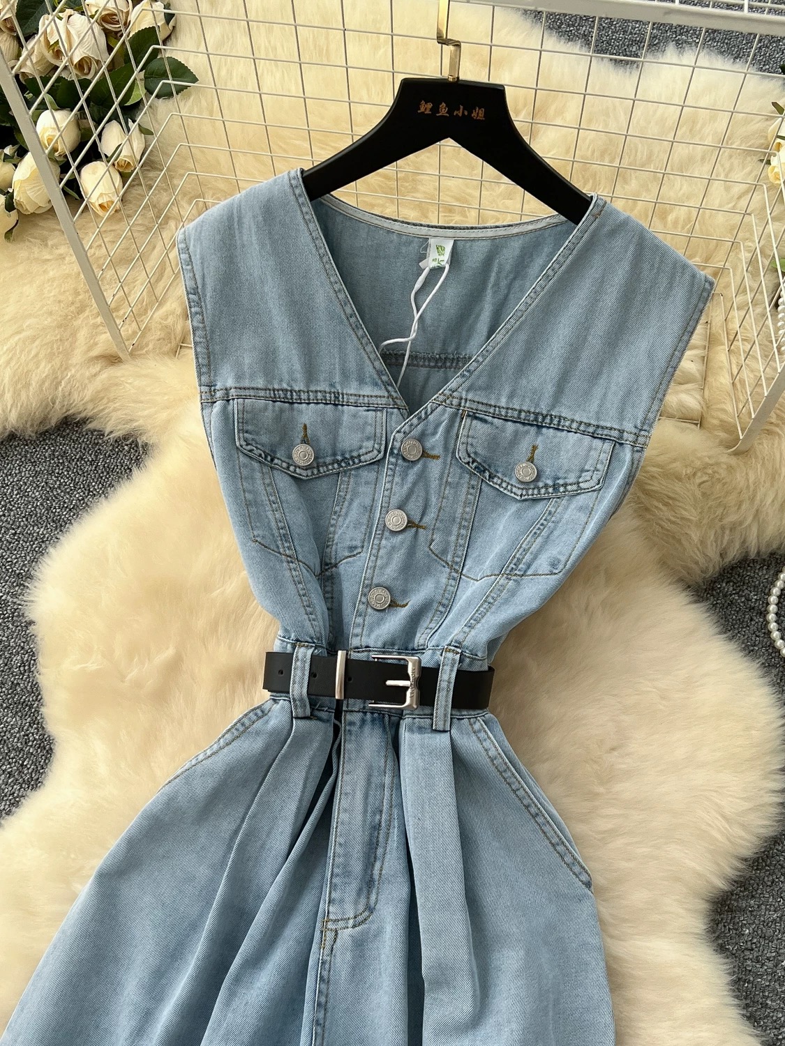 Flight to sydney denim jumpsuit DJS108 images